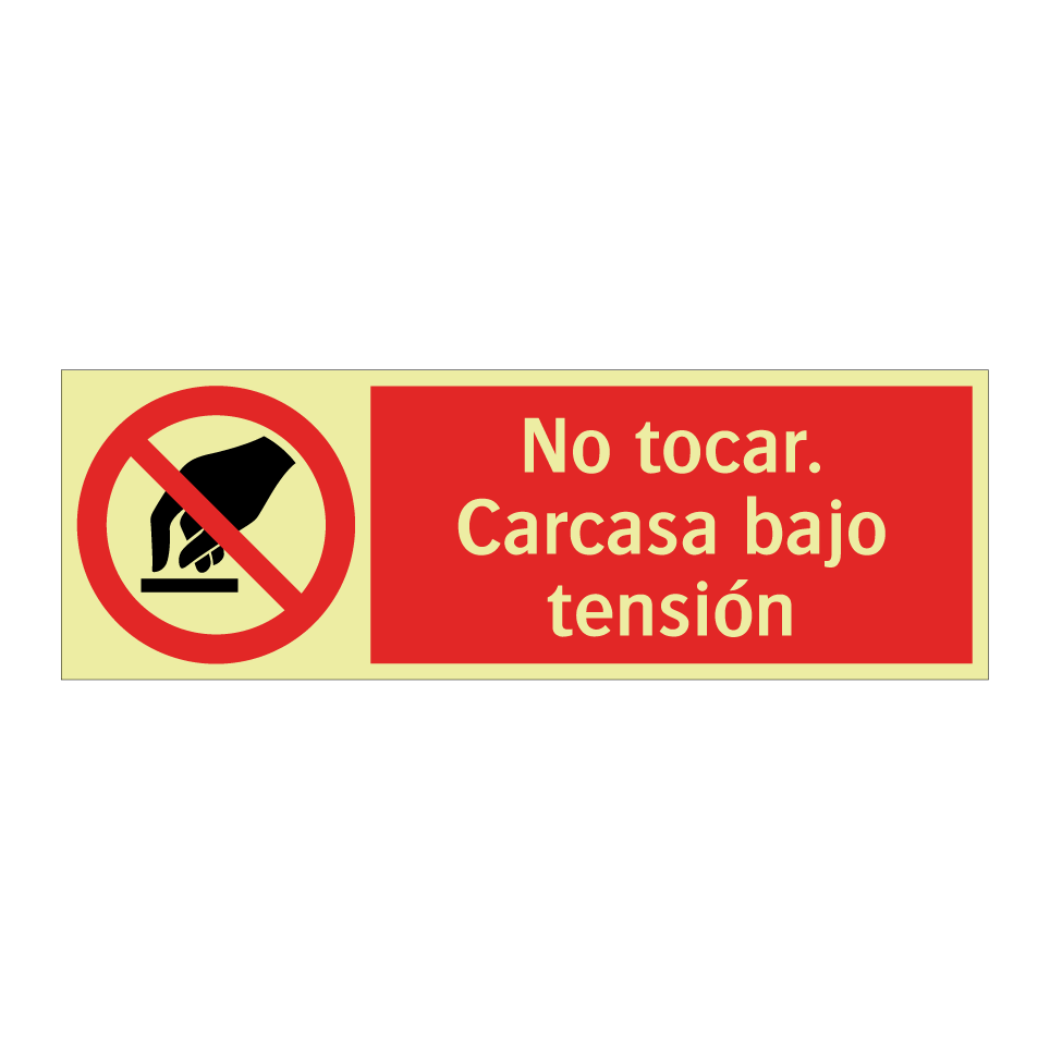 No tocar. Carcasa bajo tensión