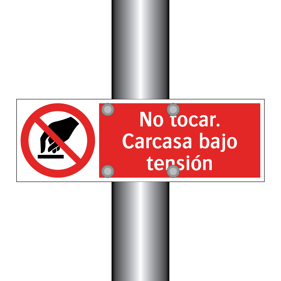 No tocar. Carcasa bajo tensión