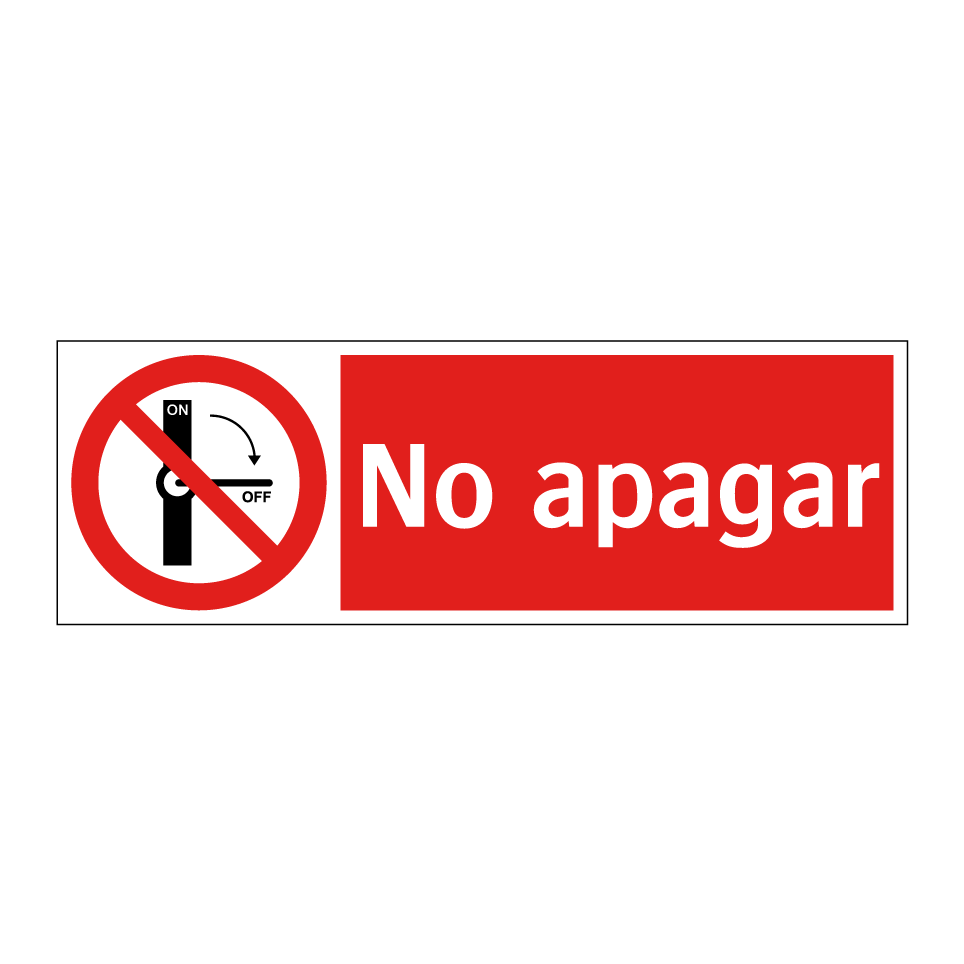 No apagar