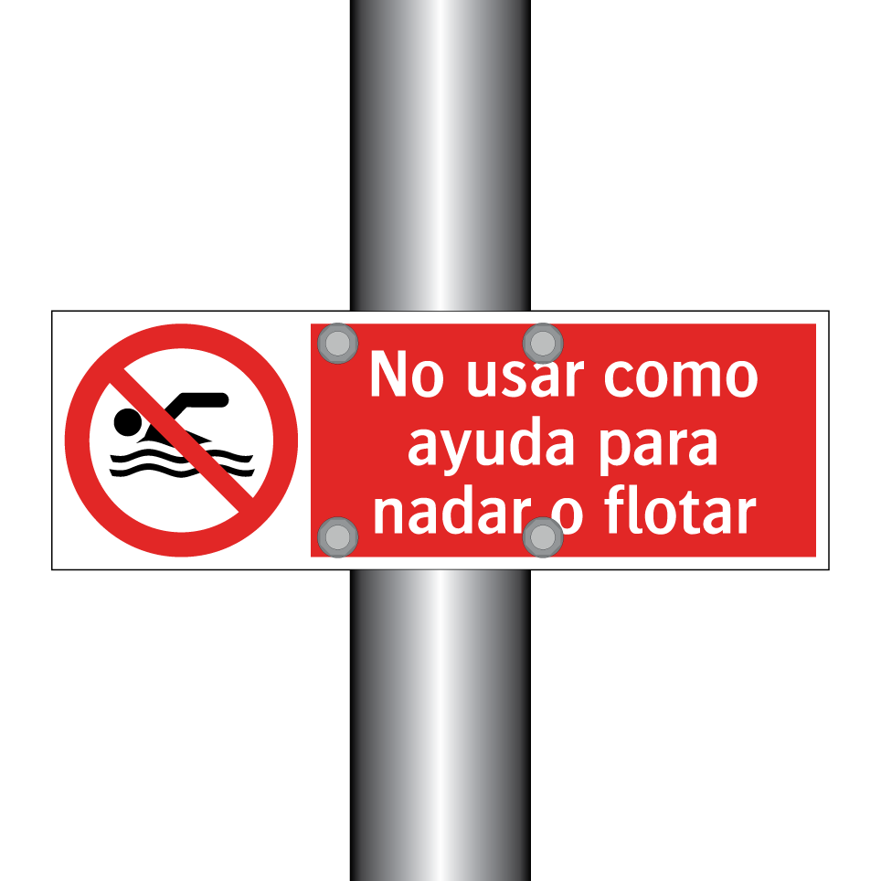 No usar como ayuda para nadar o flotar
