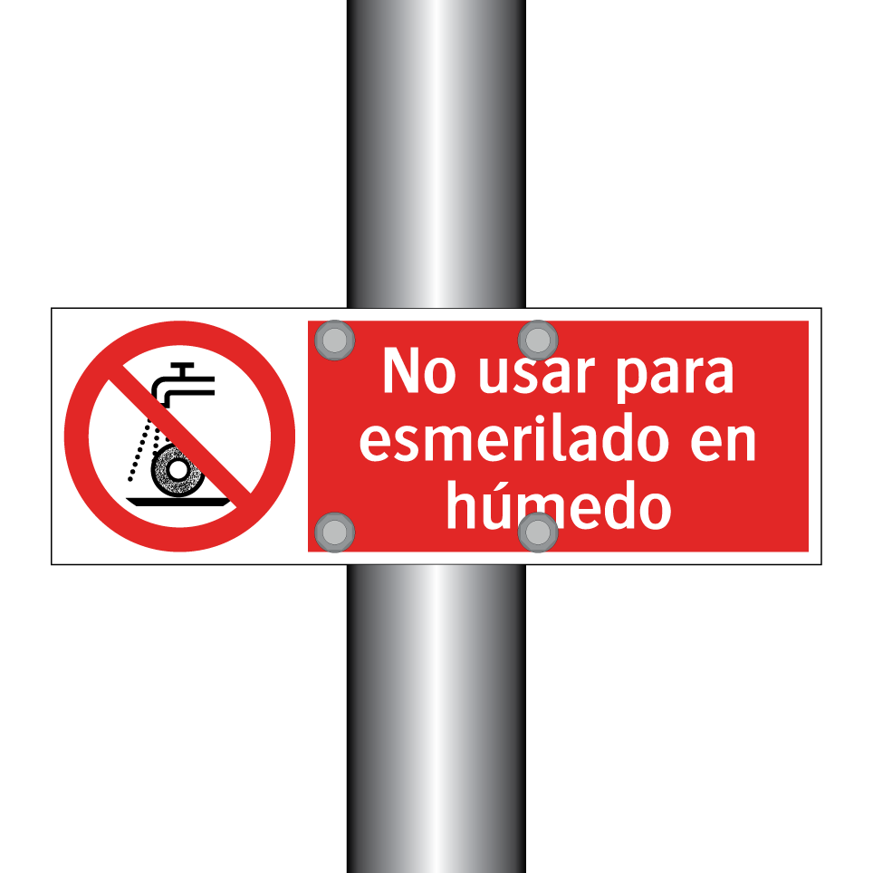 No usar para esmerilado en húmedo