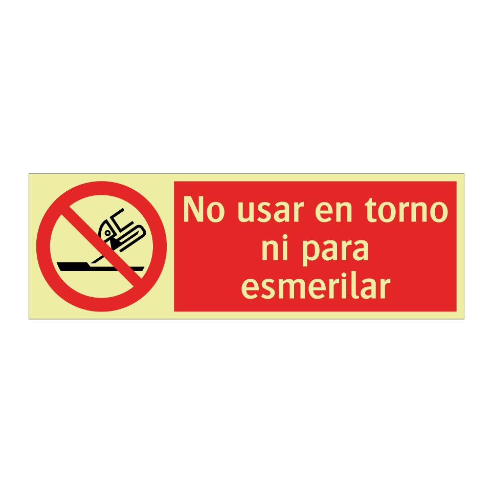 No usar en torno ni para esmerilar