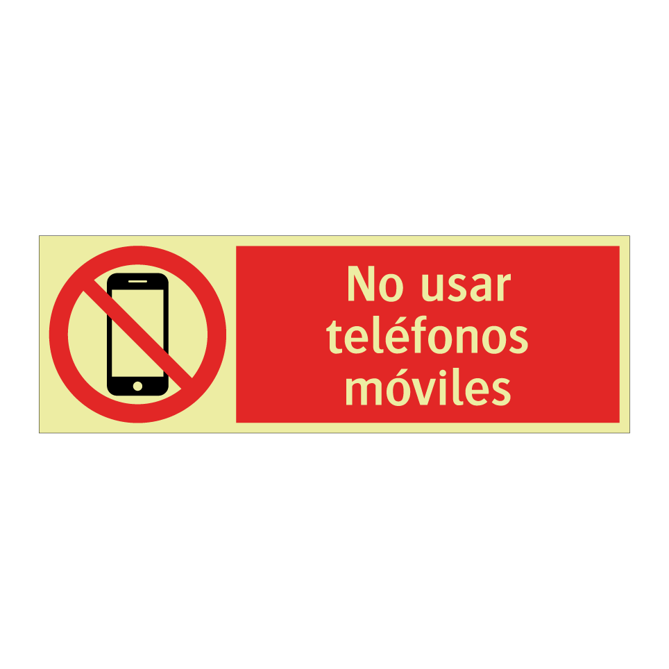 No usar teléfonos móviles