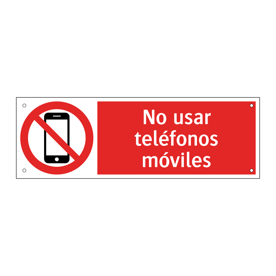 No usar teléfonos móviles