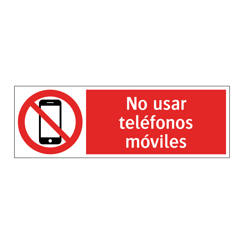No usar teléfonos móviles