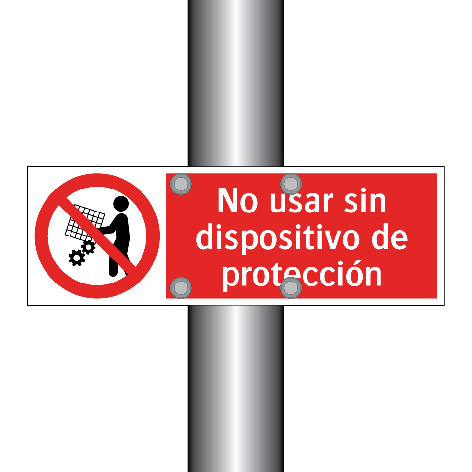 No usar sin dispositivo de protección