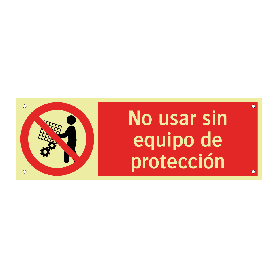 No usar sin equipo de protección