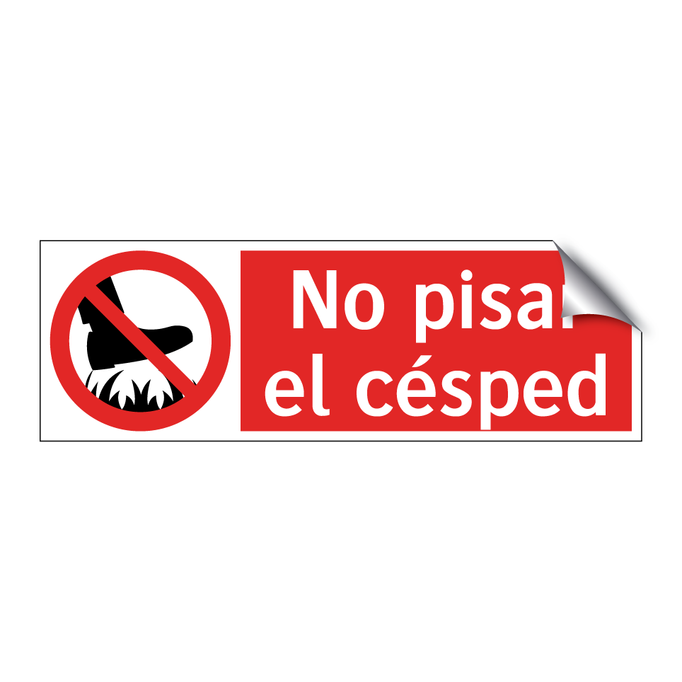 No pisar el césped