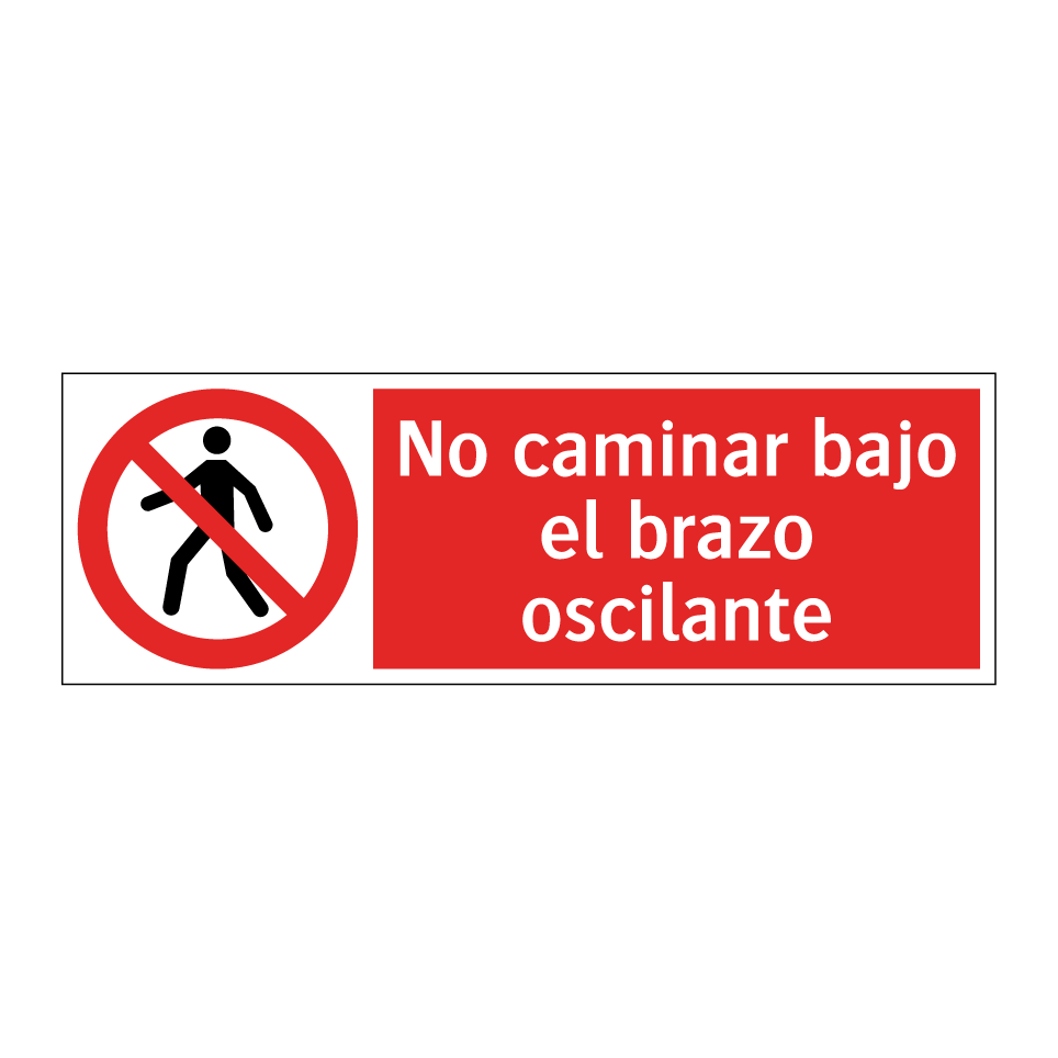 No caminar bajo el brazo oscilante