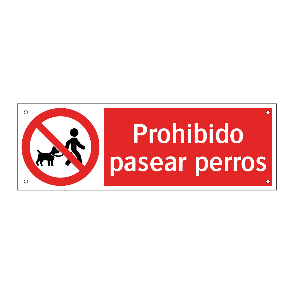 Prohibido pasear perros