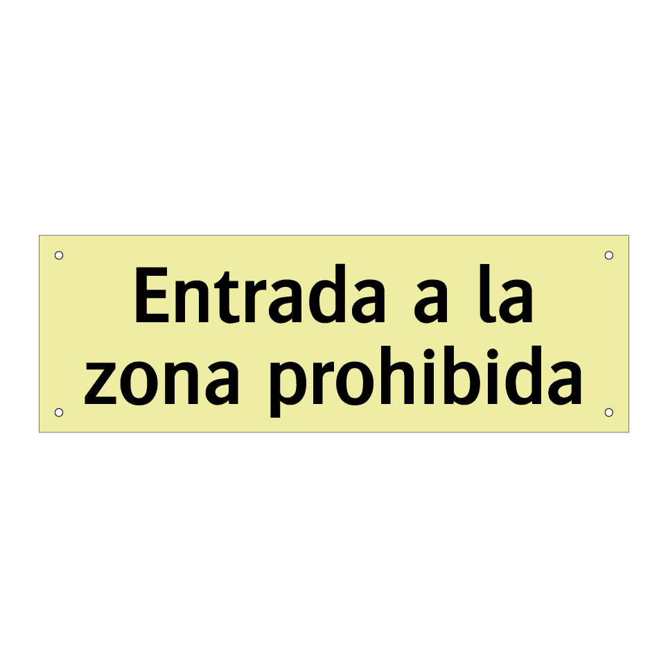 Entrada a la zona prohibida