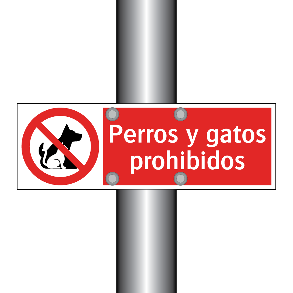 Perros y gatos prohibidos