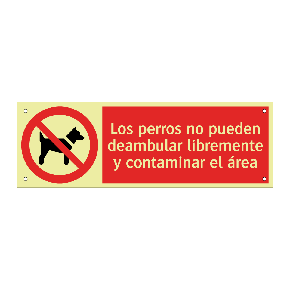 Los perros no pueden deambular libremente y contaminar el área