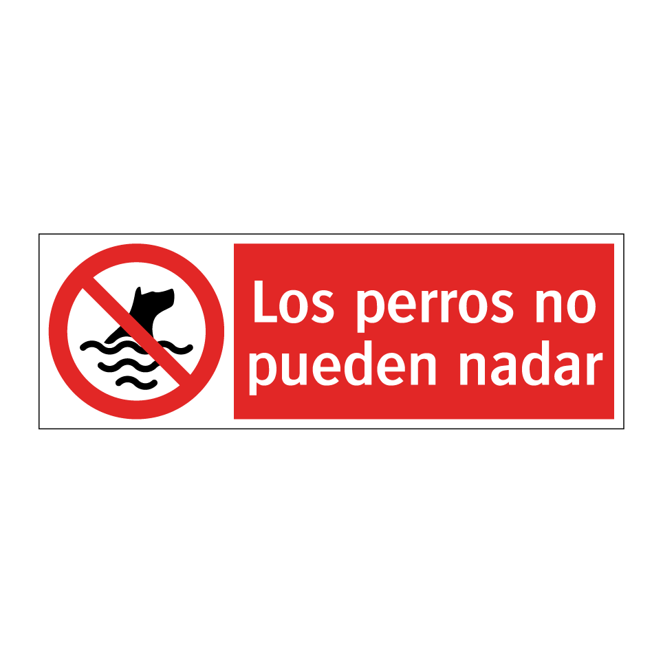 Los perros no pueden nadar