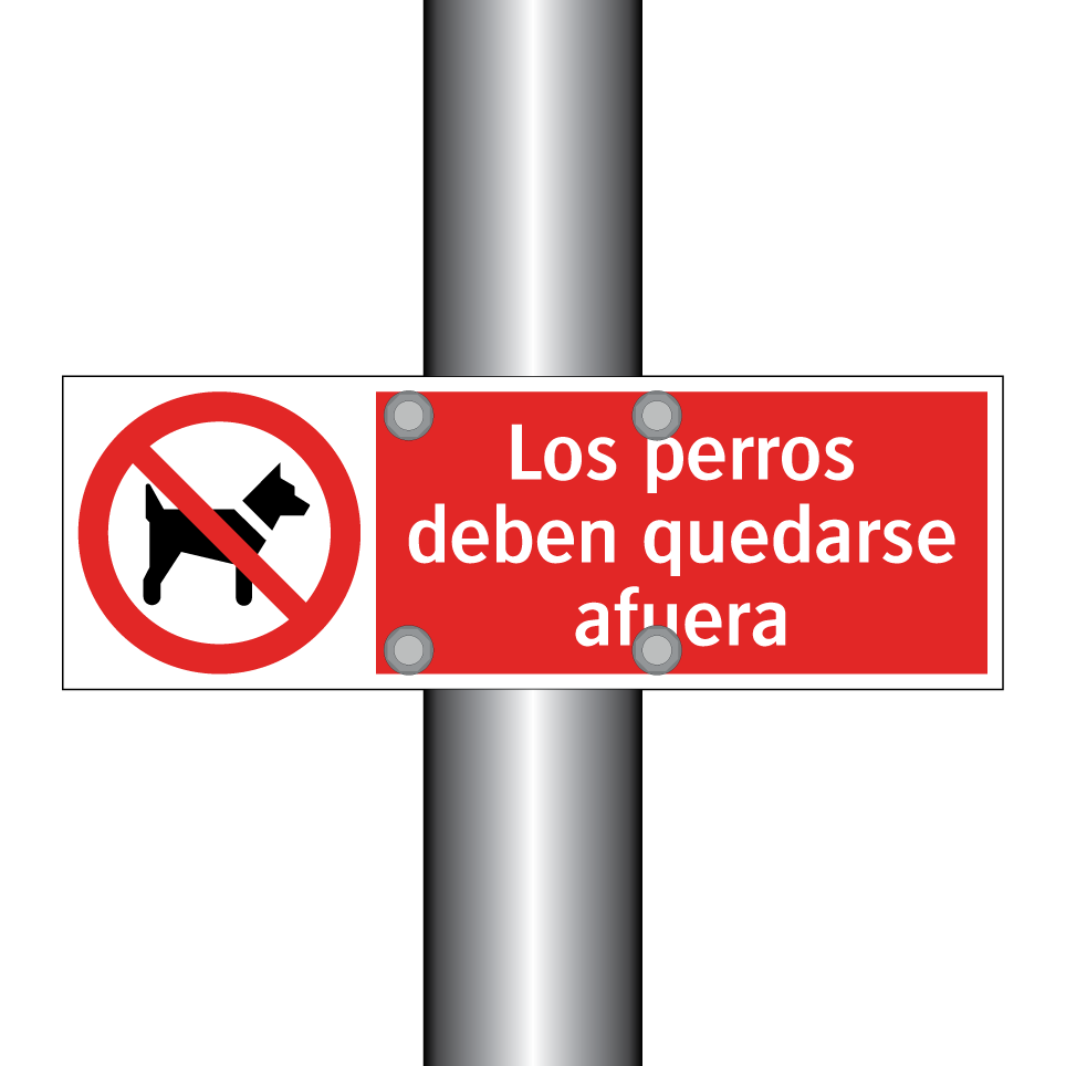 Los perros deben quedarse afuera