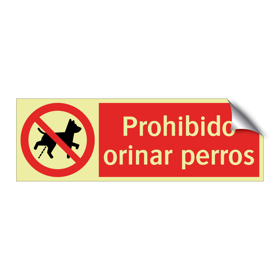Prohibido orinar perros
