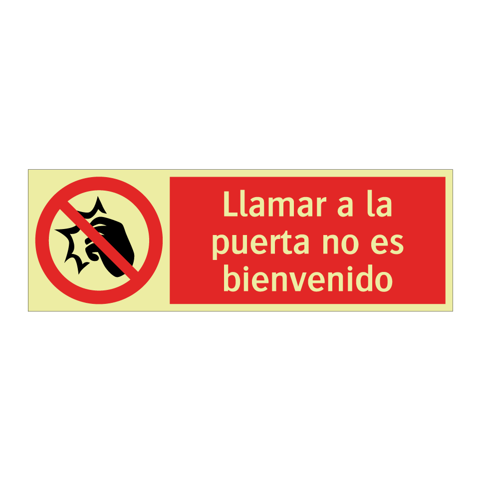 Llamar a la puerta no es bienvenido