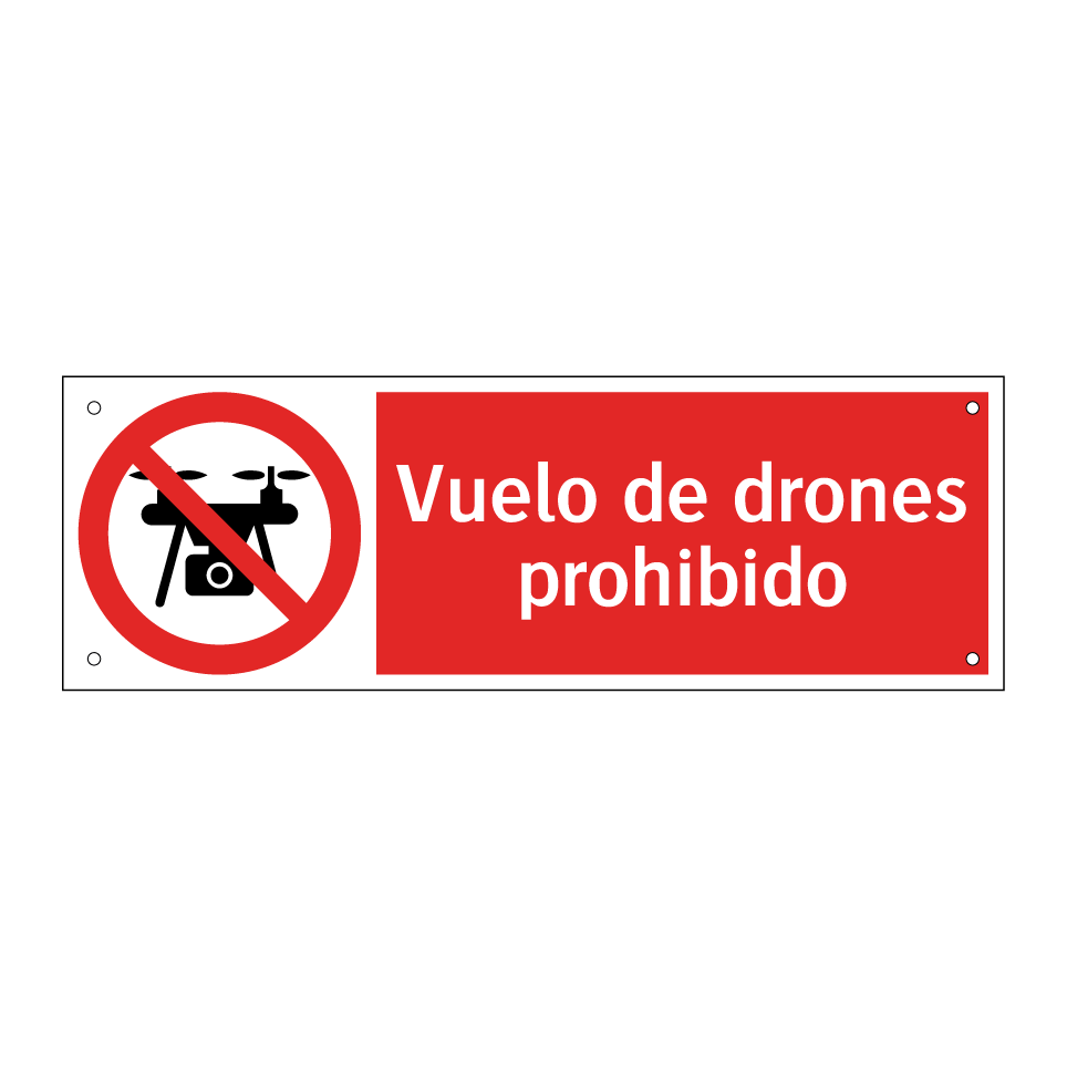 Vuelo de drones prohibido