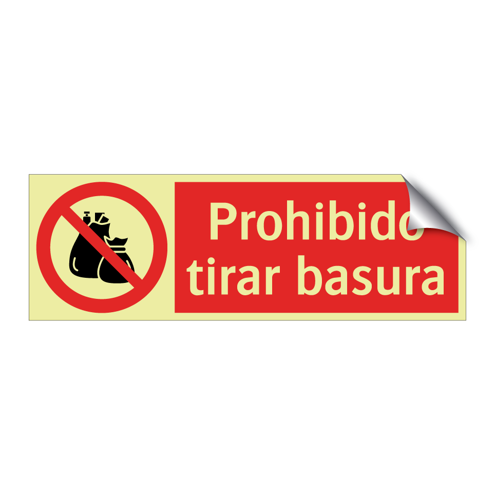 Prohibido tirar basura
