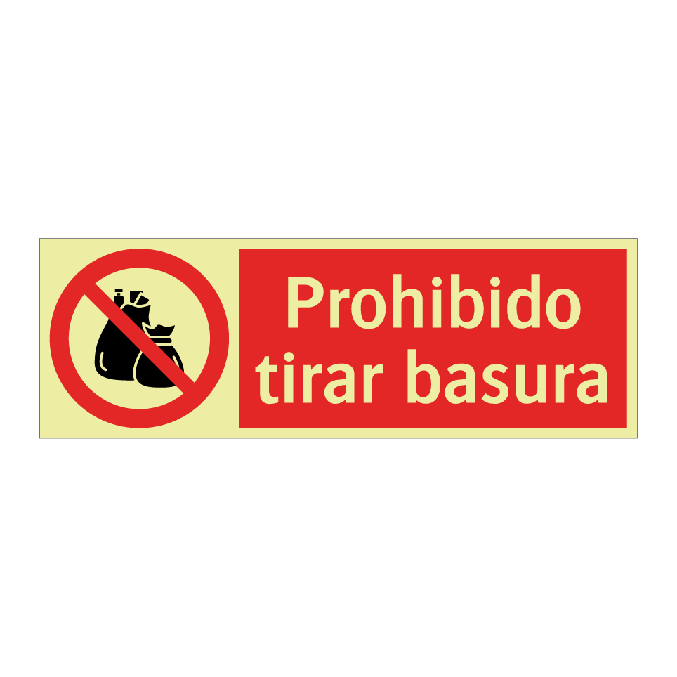 Prohibido tirar basura