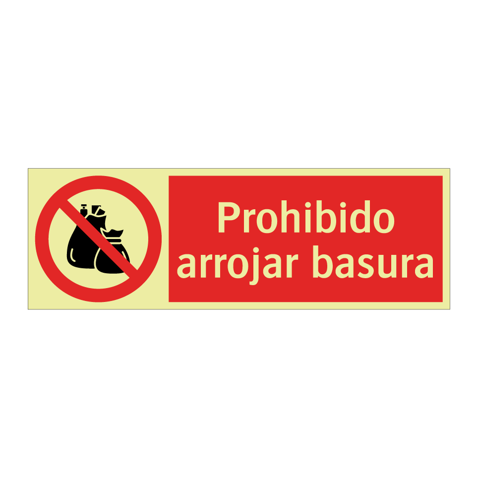 Prohibido arrojar basura