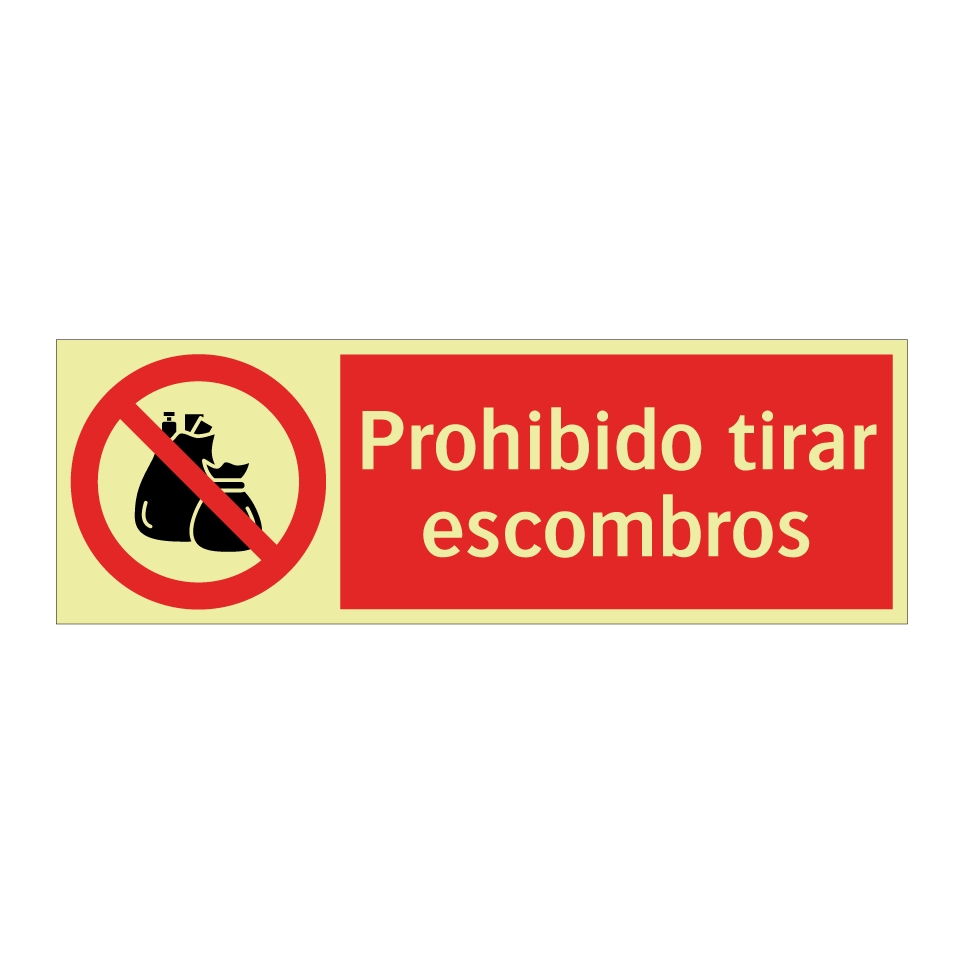 Prohibido tirar escombros