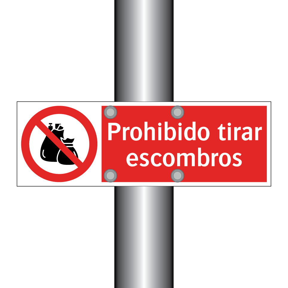 Prohibido tirar escombros