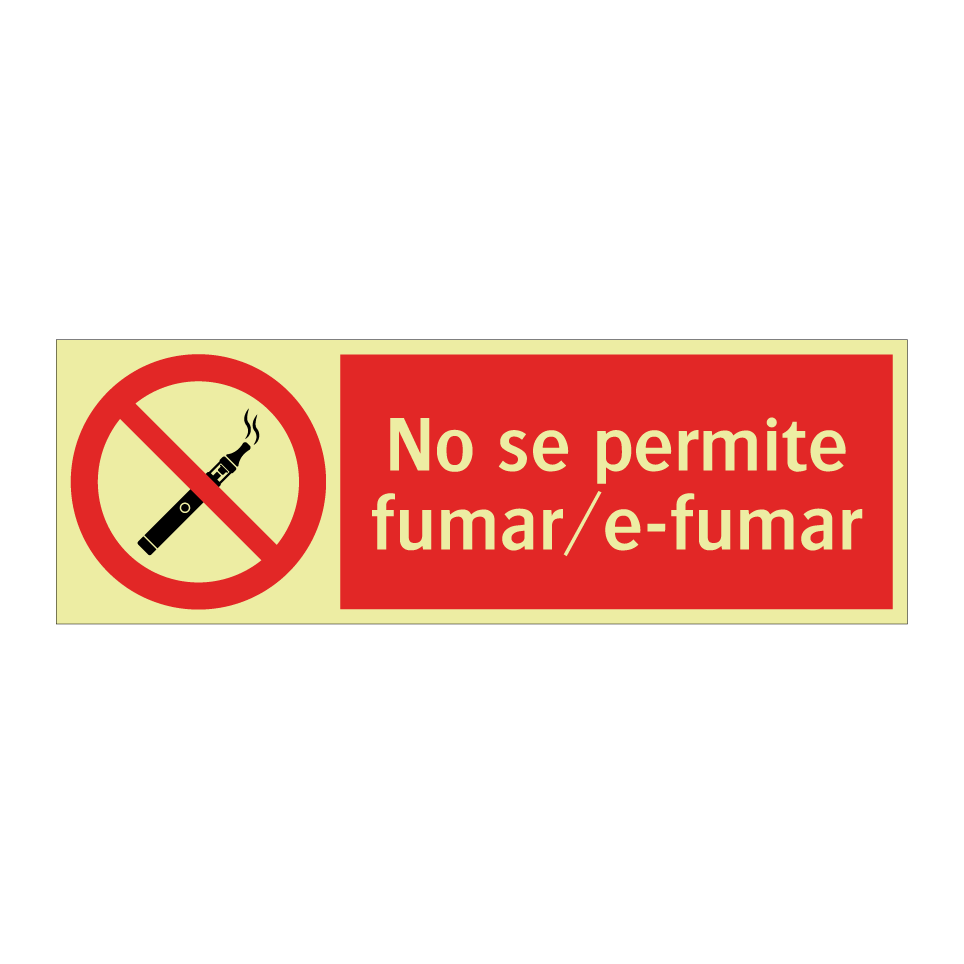No se permite fumar/e-fumar