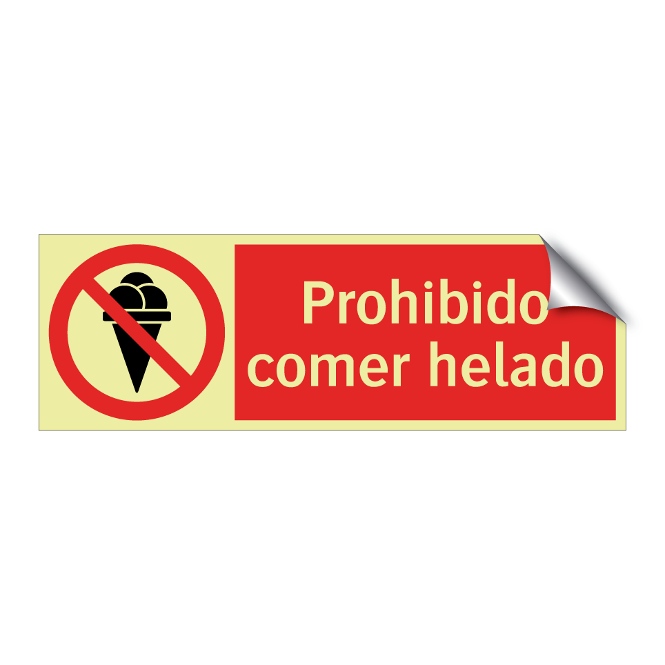 Prohibido comer helado