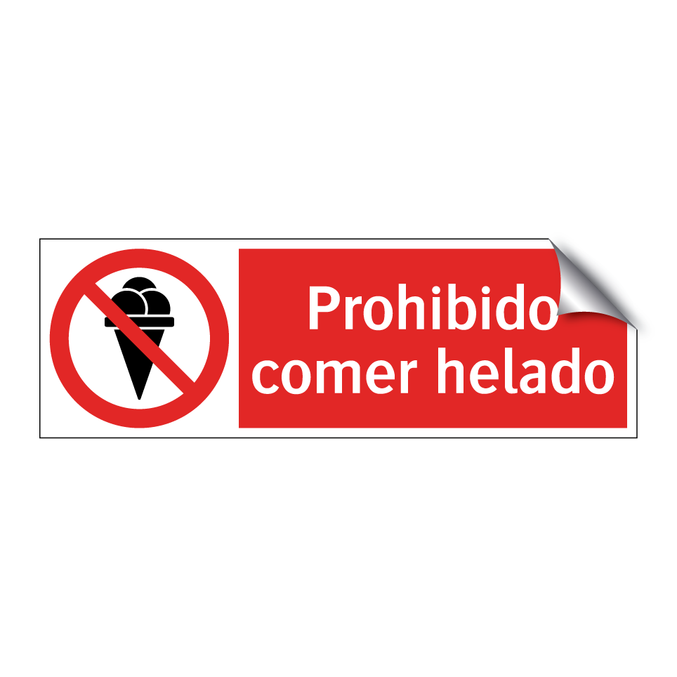 Prohibido comer helado