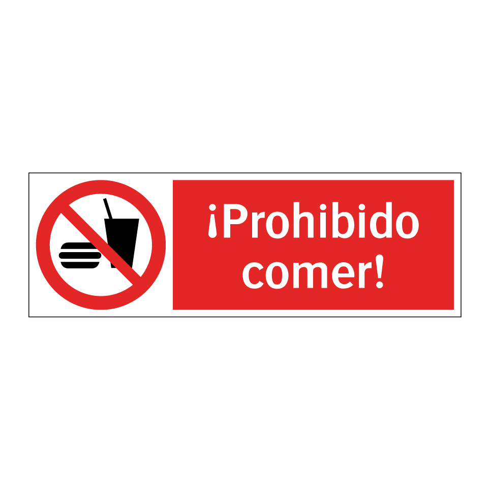 ¡Prohibido comer!