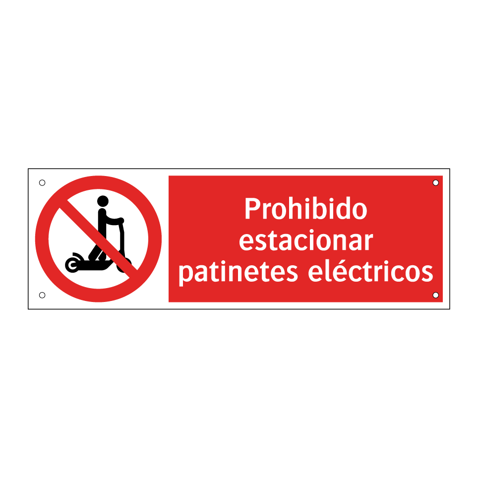 Prohibido estacionar patinetes eléctricos