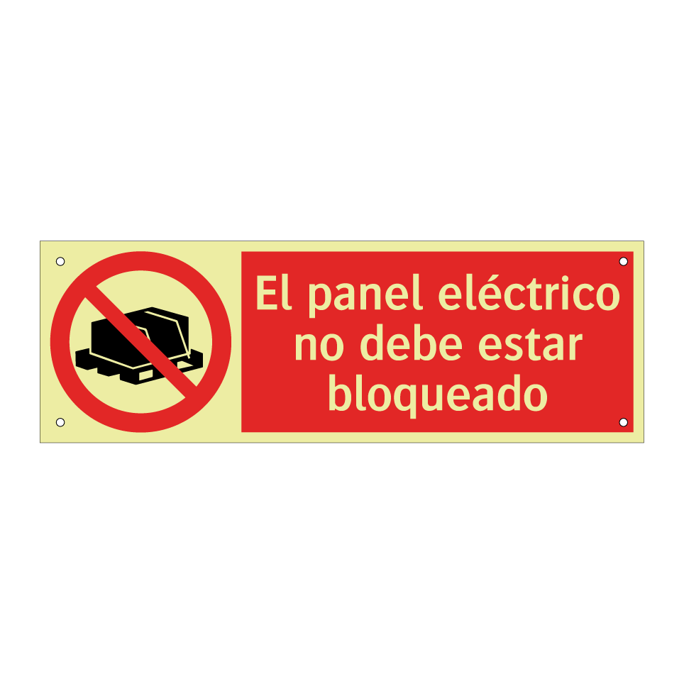 El panel eléctrico no debe estar bloqueado