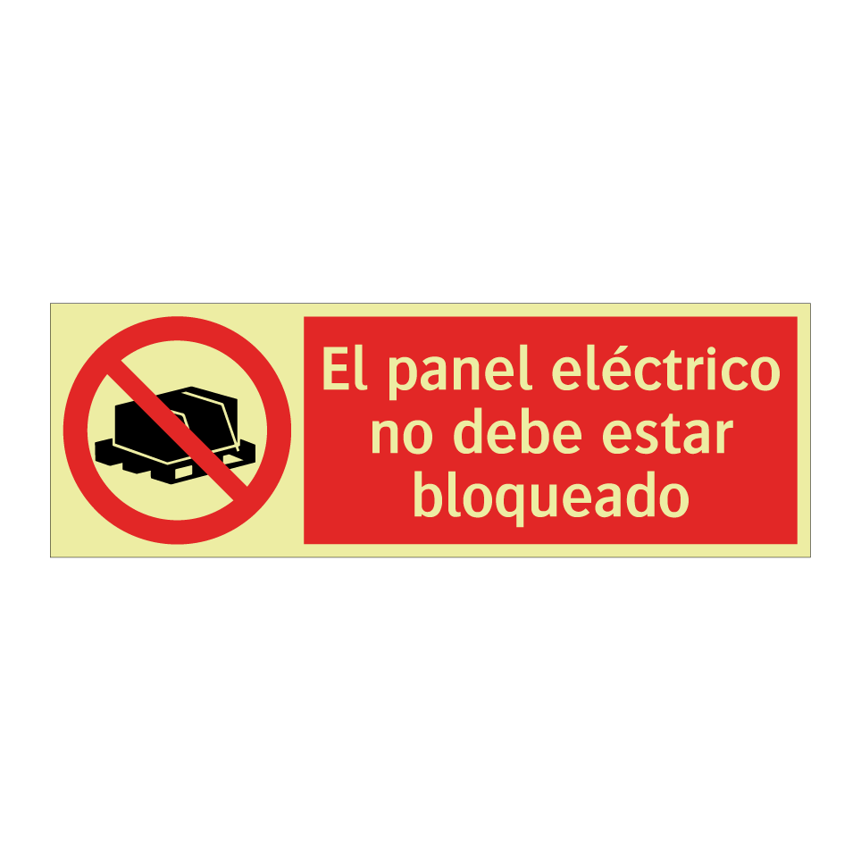 El panel eléctrico no debe estar bloqueado