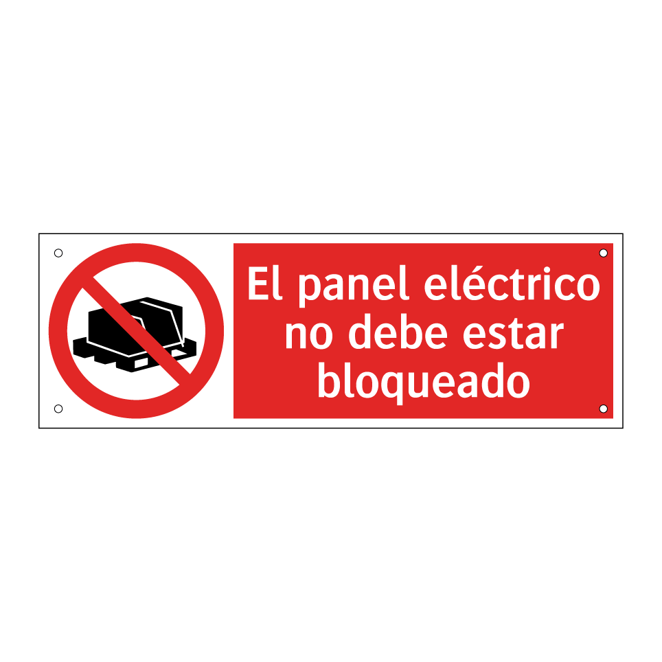 El panel eléctrico no debe estar bloqueado
