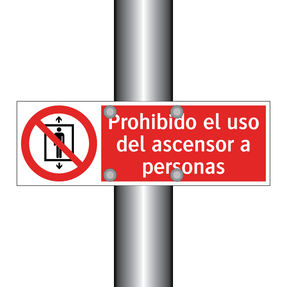 Prohibido el uso del ascensor a personas