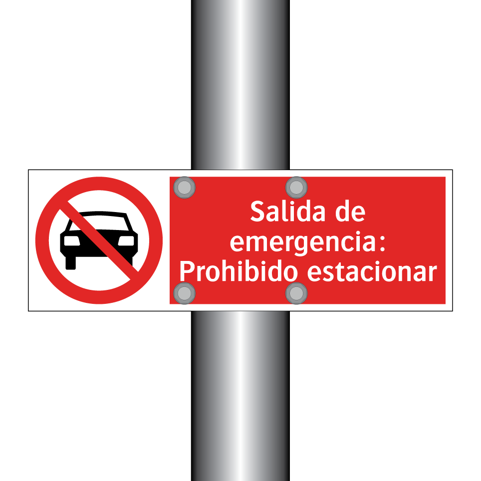 Salida de emergencia: Prohibido estacionar
