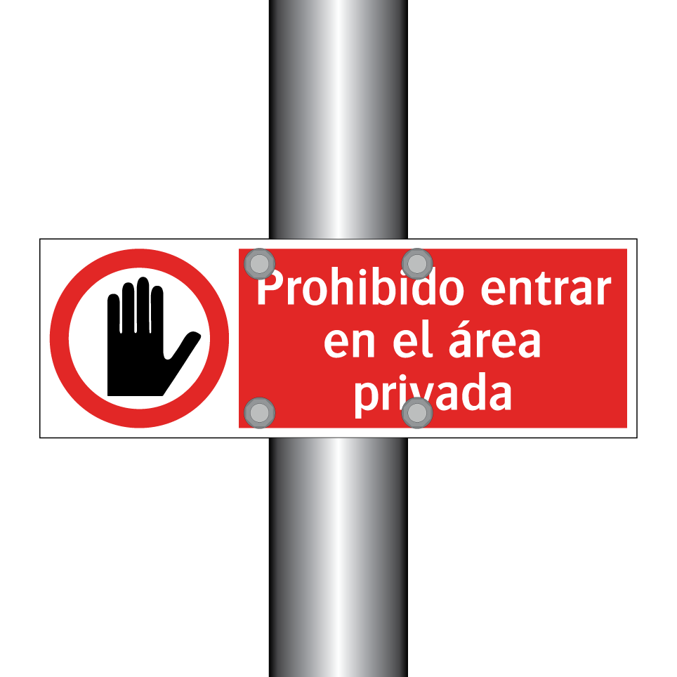 Prohibido entrar en el área privada