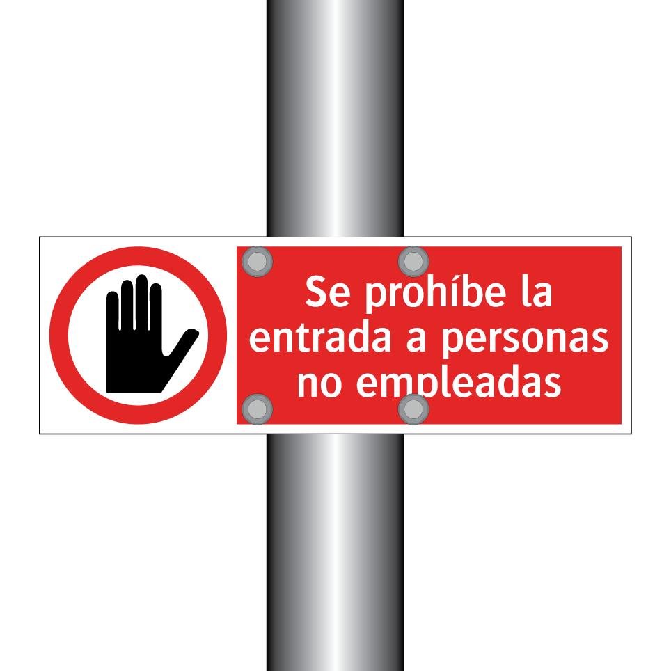 Se prohíbe la entrada a personas no empleadas