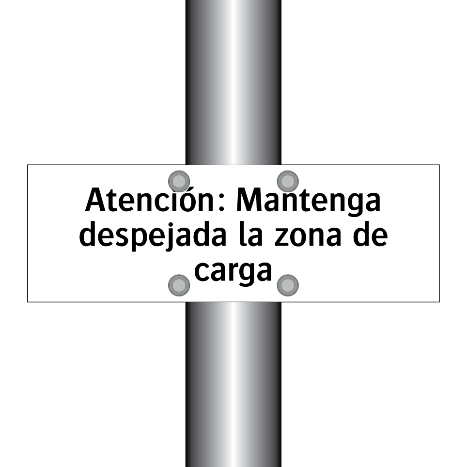 Atención: Mantenga despejada la zona de carga