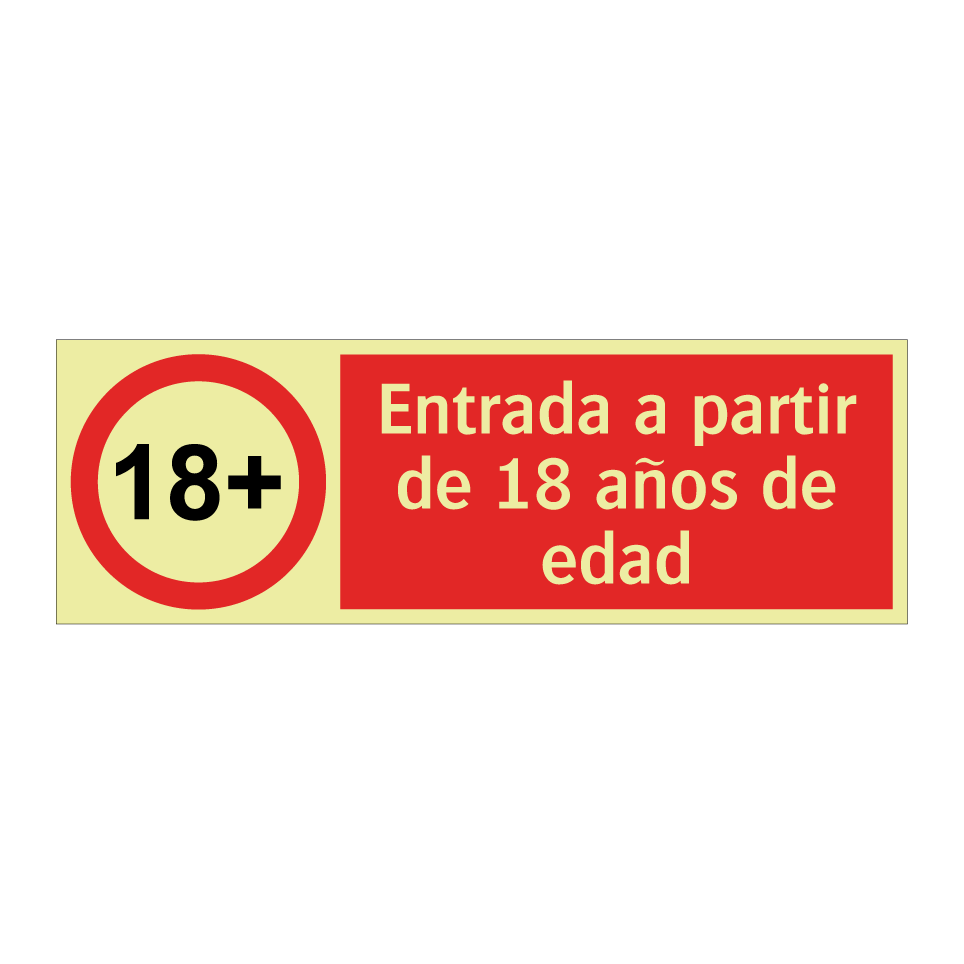 Entrada a partir de 18 años de edad
