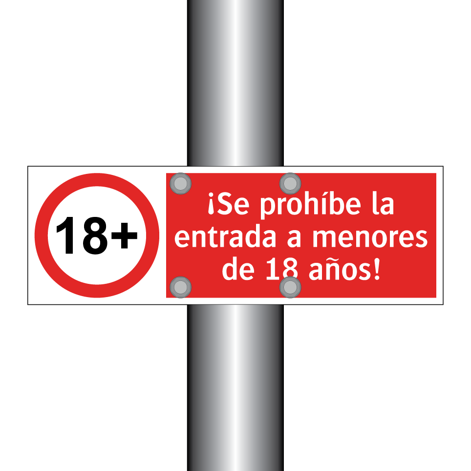 ¡Se prohíbe la entrada a menores de 18 años!