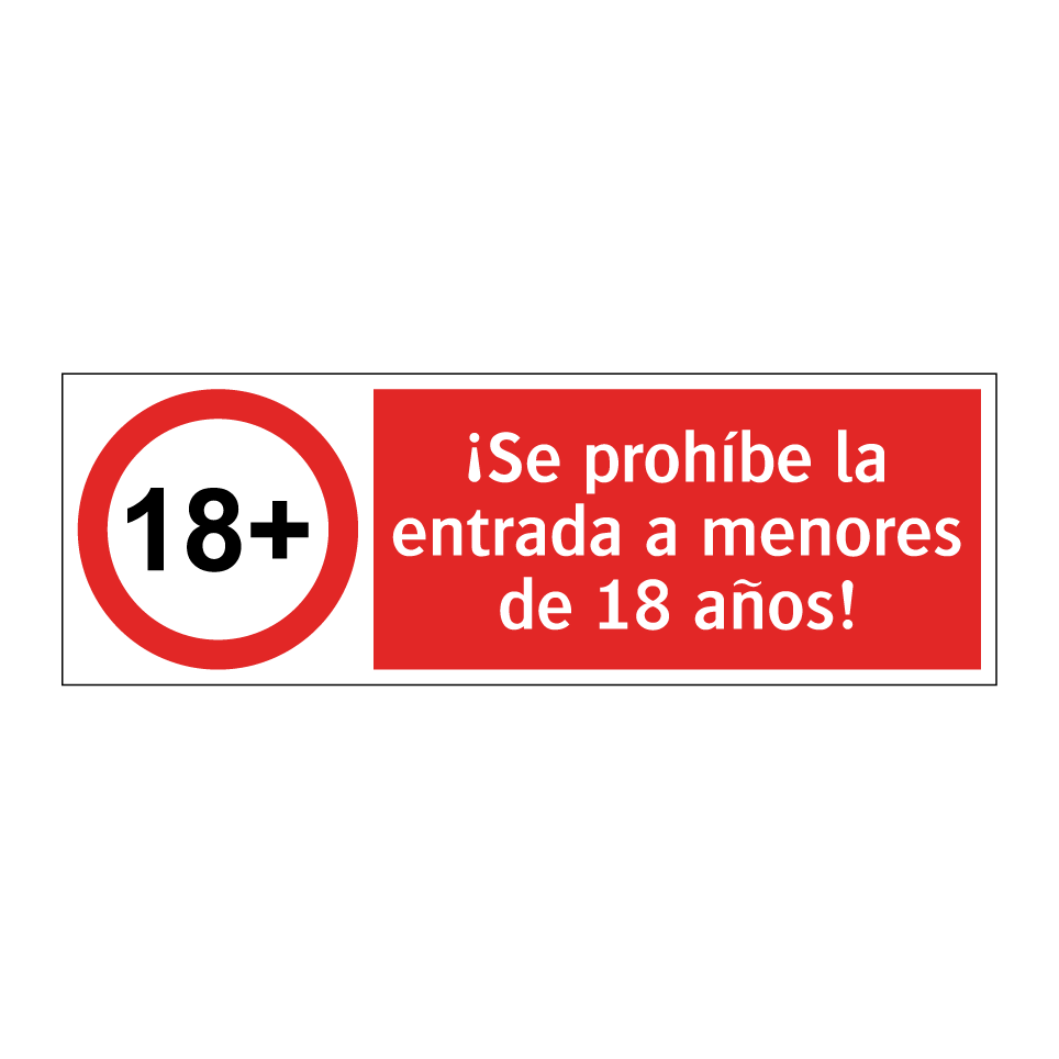 ¡Se prohíbe la entrada a menores de 18 años!