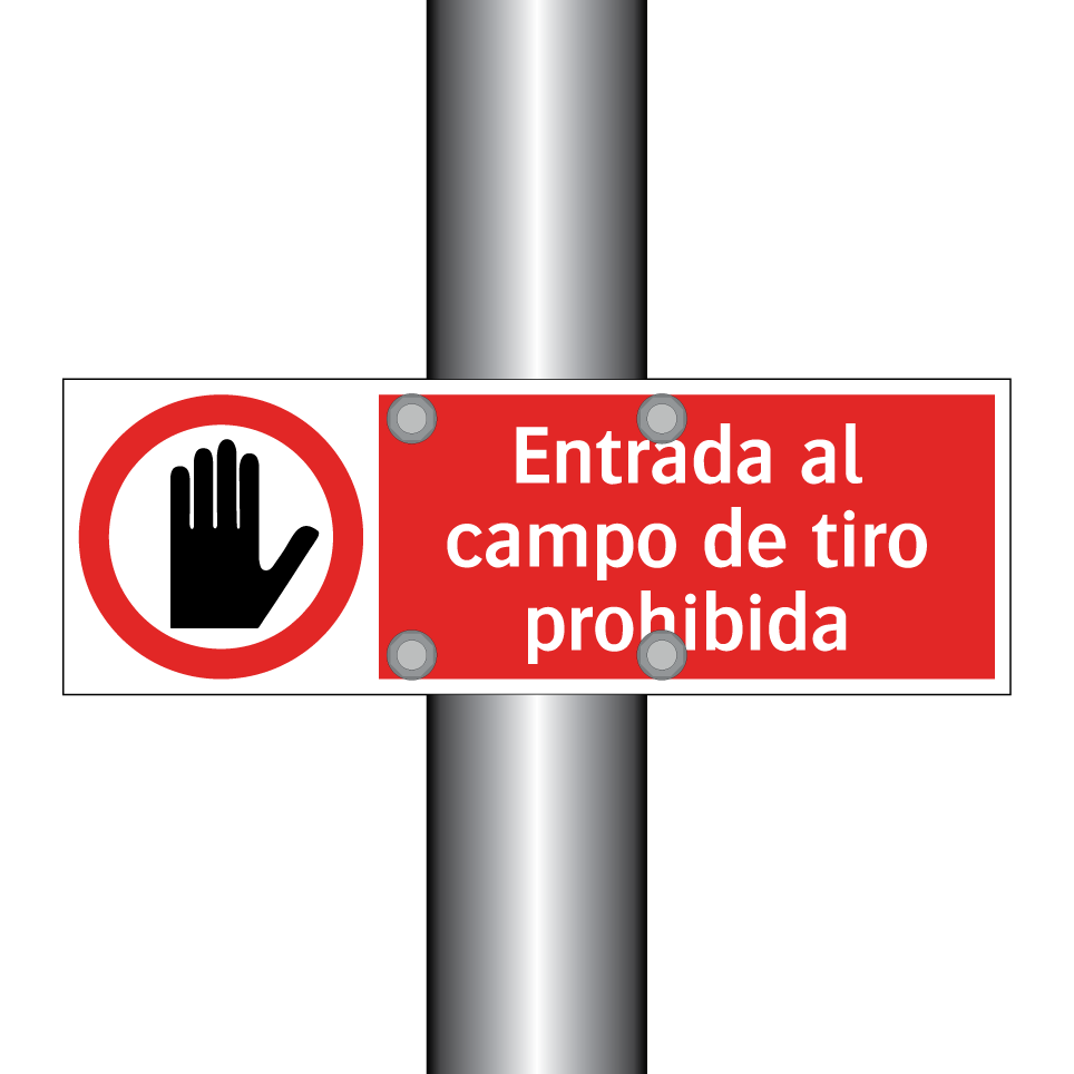 Entrada al campo de tiro prohibida