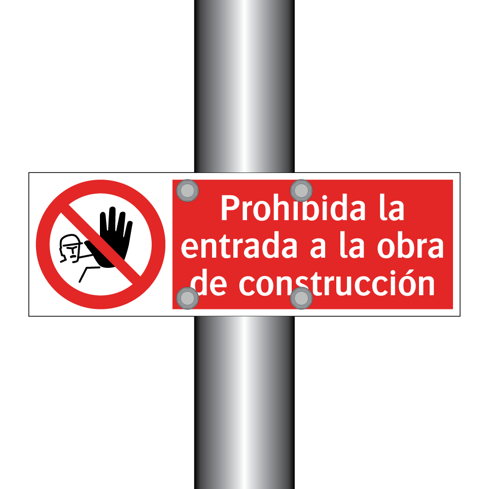 Prohibida la entrada a la obra de construcción
