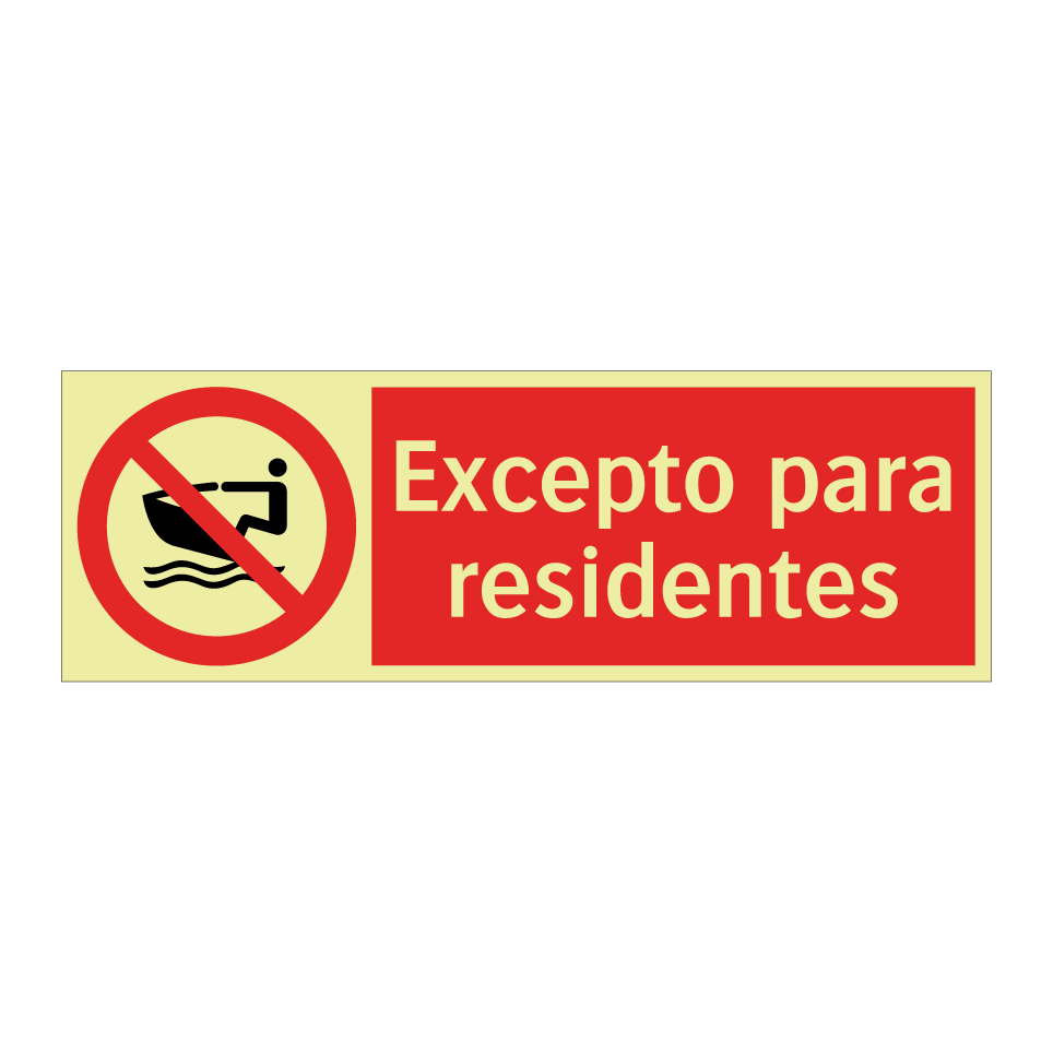 Excepto para residentes