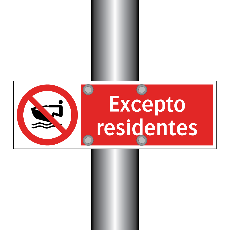 Excepto residentes