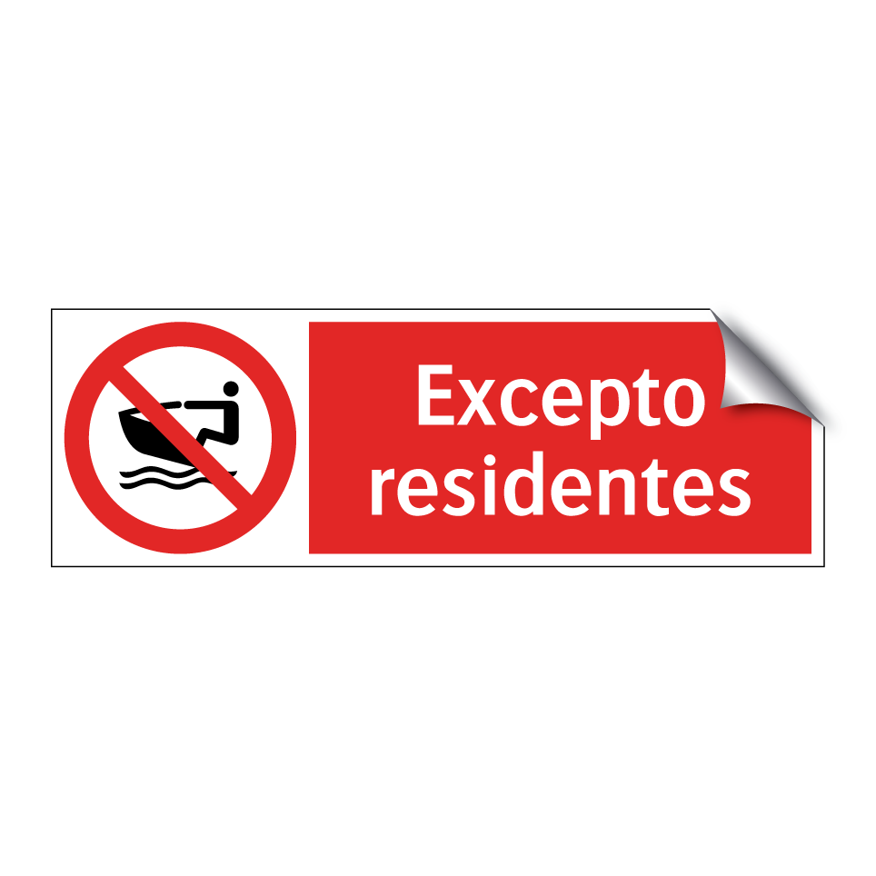 Excepto residentes