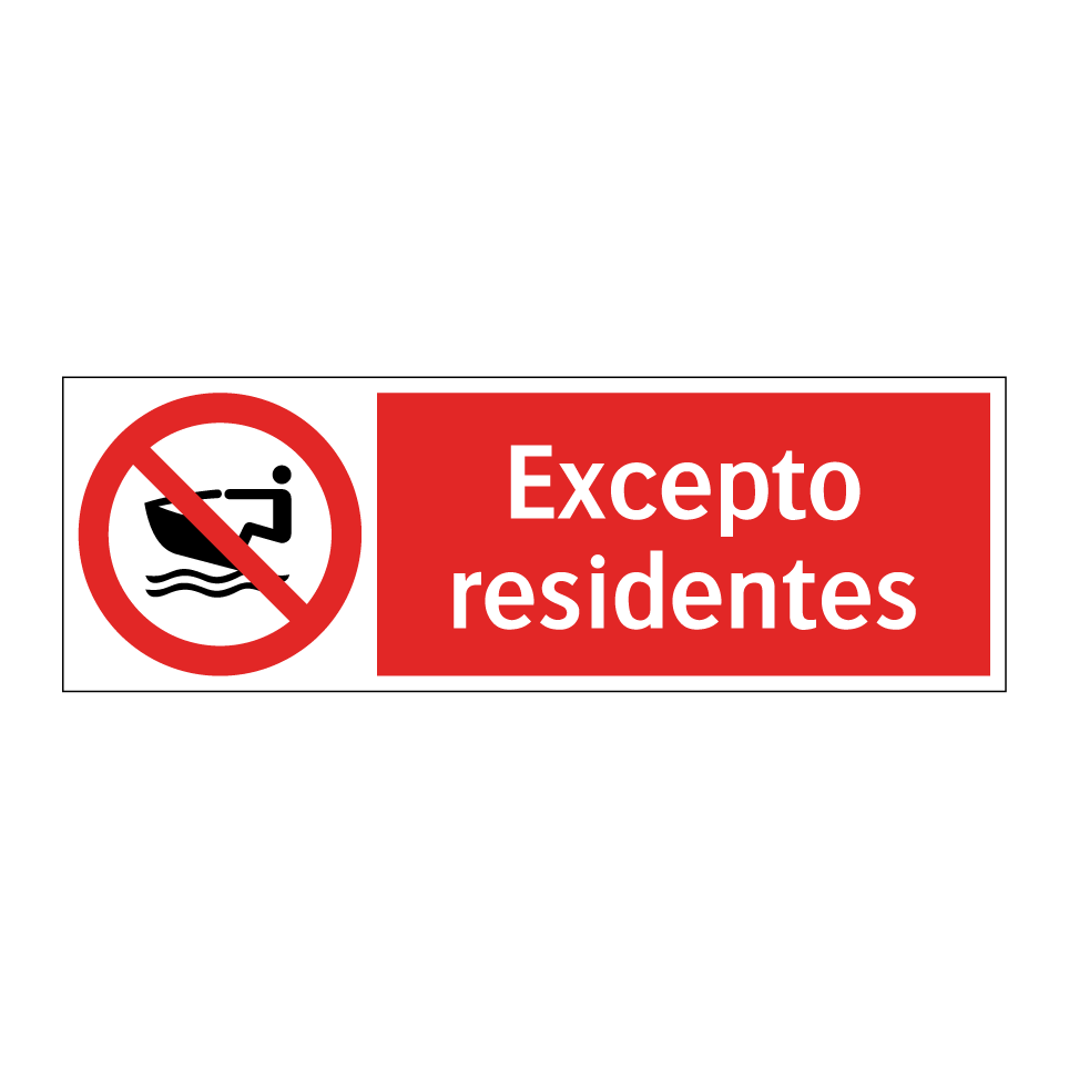 Excepto residentes