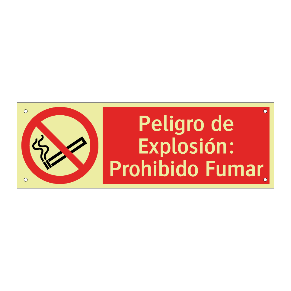 Peligro de Explosión: Prohibido Fumar
